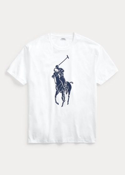 Playeras Polo Ralph Lauren Hombre Blancos - Custom Slim Fit Jersey - JMXIW9172